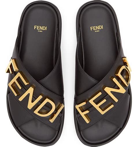 fendi slip on womens|fendi sandals black.